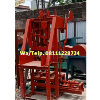 Jual Mesin Cetak Batako-Paving Block Sistem Getar Kaki 6 pakai Diesel 8 PK