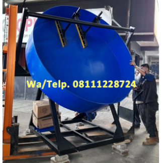 Mesin Granulator Kompos Diameter Pan 200 cm Kapasitas 400-550 kg/jam