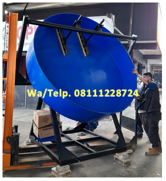 Mesin Granulator Kompos Diameter Pan 200 cm Kapasitas 400-550 kg/jam Mesin Granulator Kompos Diameter Pan 200 cm Kapasitas 400-550 kg/jam