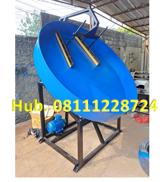 Mesin Granulator Kompos Diameter Pan 180 cm Kapasitas 300-450 kg per jam