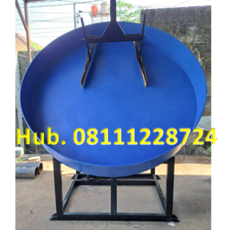 Mesin Granulator Kompos Diameter Pan 200 cm Kapasitas 400-550 kg per jam