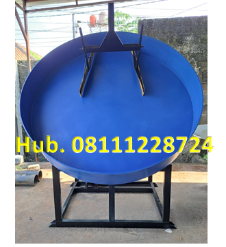 Mesin Granulator Kompos Diameter Pan 240 cm Kapasitas 550-650 kg per jam