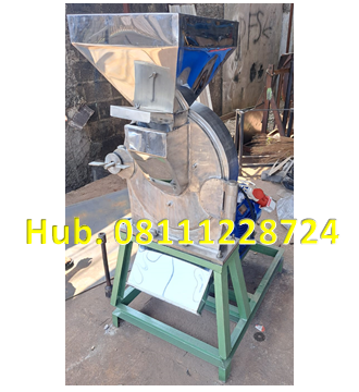 Mesin Penepung Gula Semut Disk mill DSS 45 Stainless Steel Giling Tepung Sagu 650 Kg