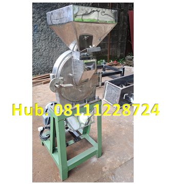 Mesin Penepung Jagung Disk mill DSS 23 Stainless Steel Giling Tepung Jagung + Mesin Bensin GX 260 5,5HP atau 6,5HP