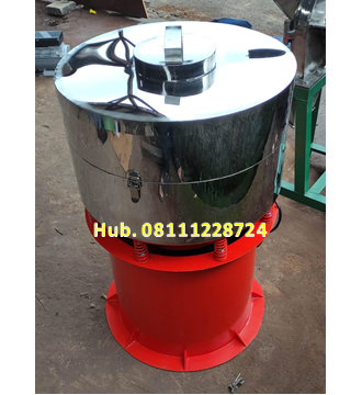 Mesin Pengayak Gula Semut / Mesin Vibrating Screen Diameter 80 cm Dengan 1 Mesh/Saringan (2 corong keluar) Material Stainless Steel 304 Mesin Pengayak Gula Semut / Mesin Vibrating Screen Diameter 80 cm Dengan 1 Mesh/Saringan (2 corong keluar) Material Stainless Steel 304