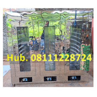 Oven Pengering - Mesin Pengering 3 Pintu 30 Rak (Material Stainless Steel)