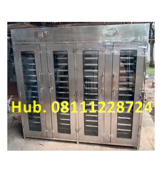 Oven Pengering Sagu - Mesin Pengering 60 Rak (Material Stainless Steel) Untuk Sagu