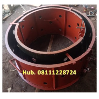 Cetakan Gorong Gorong - Buis Beton Diameter 80 cm x 50 cm Berlubang