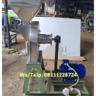 Mesin Penepung Singkong Disk mill FFC 40 Stainless Steel Giling Singkong + Mesin Diesel Kubota 6,5 HP