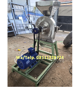 Mesin Penepung Singkong Disk mill FFC 40 Stainless Steel Giling Singkong + Mesin Diesel Kubota 6,5 HP Mesin Penepung Singkong Disk mill FFC 40 Stainless Steel Giling Singkong + Mesin Diesel Kubota 6,5 HP