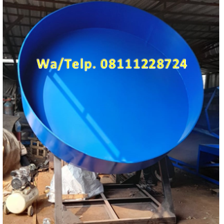 Jual Mesin Granulator Kompos Diameter Pan 240 cm Kapasitas 550-650 kg/jam
