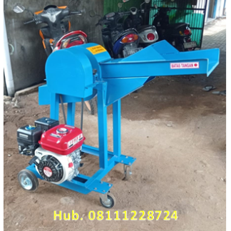 Mesin Chopper Rumput dengan penggerak Motor Bensin biasa 6.5 HP dan 5.5 HP