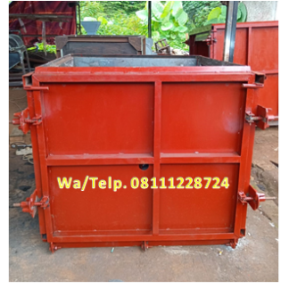 Cetakan Uditch Beton - Cetakan U-ditch Beton 100 x 100 x Panjang 120 cm