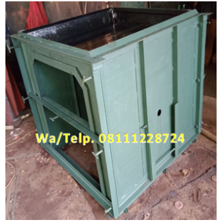 Cetakan Uditch Beton - Cetakan U-ditch Beton 80 x 80 x Panjang 100 cm Model Berdiri