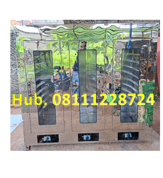 Mesin Oven Pengering Rumput Laut - Mesin Pengering 3 Pintu 30 Rak (Material Stainless Steel)