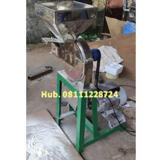 Mesin Penepung Jagung Disk mill DSS 23 Stainless Steel Giling Tepung Jagung + Mesin Bensin GX 260 5,5HP atau 6,5HP