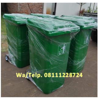 Tempat Sampah Fiber120 Liter Beroda