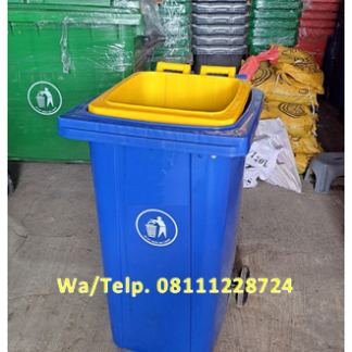 Tempat Sampah Fiber120 Liter Beroda