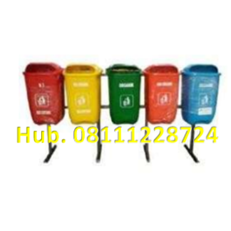 Tempat Sampah Fiber 5 Pilah Oval