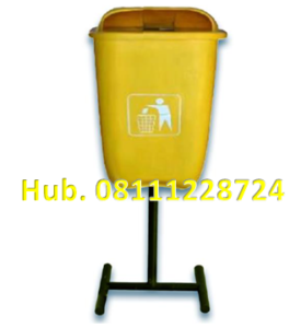 Tempat Sampah Fiberglass Oval Single