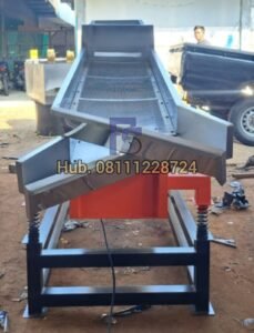 Mesin Pengayak Rempah - Rempah - Mesin Sortasi pengayak 1 mesh 2 corong