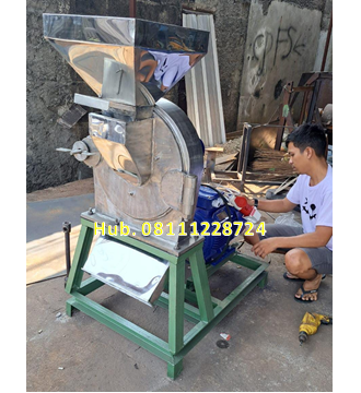 Mesin Penepung Jagung - Penepung Pakan Ikan Disk mill FFC 45 Stainless Steel + Mesin Elektro Motor 10 HP 3 Phase Mesin Penepung Jagung - Penepung Pakan Ikan Disk mill FFC 45 Stainless Steel + Mesin Elektro Motor 10 HP 3 Phase