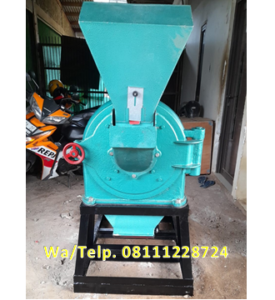 Mesin Penepung Bahan Pakan Ikan - Mesin Disk mill FFC 45 Giling Tepung Jagung Tanpa Mesin Penggerak