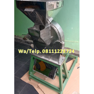 Mesin Penepung Jagung - Penepung Pakan Ikan Disk mill FFC 45 Stainless Steel + Mesin Elektro Motor 10 HP 3 Phase