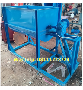 Mesin Mixer 250-300 kg/proses Dengan E.Motor 7.5 HP - 3 Phase