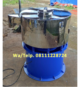 Mesin Pengayak Tepung Rumput Laut Dengan 2 Mesh/Saringan (3 corong keluar)