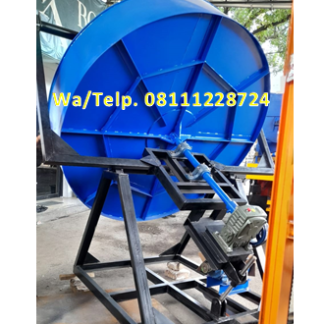 Mesin Granulator Kompos Diameter Pan 180 cm Kapasitas 300-450 kg/jam