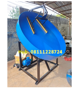 Mesin Granulator Kompos Diameter Pan 180 cm Kapasitas 300-450 kg per jam 