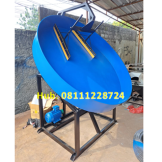 Mesin Granulator Kompos Diameter Pan 180 cm Kapasitas 300-450 kg per jam