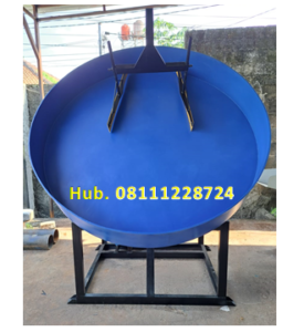 Mesin Granulator Kompos Diameter Pan 180 cm Kapasitas 300-450 kg per jam
