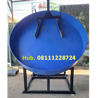 Mesin Granulator Kompos Diameter Pan 180 cm Kapasitas 300-450 kg per jam