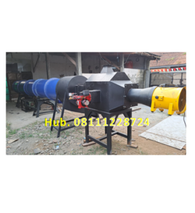 Mesin Pengering Rotari - Rotary Dryer Kompos Granul Panjang 7 meter 