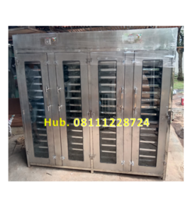 Oven Pengering Gula Semut - Mesin Pengering 60 Rak (Material Stainless Steel) Untuk Gula Semut