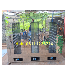 Oven Pengering - Mesin Pengering 3 Pintu 30 Rak (Material Stainless Steel) Pakai LPG