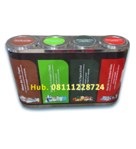 Tempat Sampah Empat Kapsul 4in 1