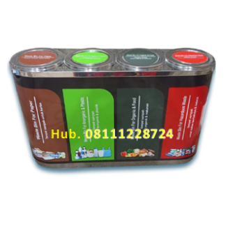 Tempat Sampah Empat Kapsul 4in 1