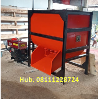 Mesin Mixer 250-300 kg/proses Dengan E.Motor 7.5 HP - 3 Phase