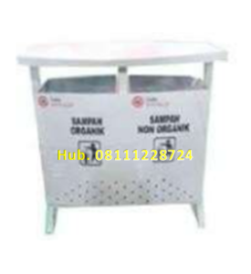 Tempat Sampah 2 in 1 Besi