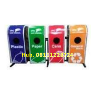 Tempat Sampah Stainless 4 in 1 Costum