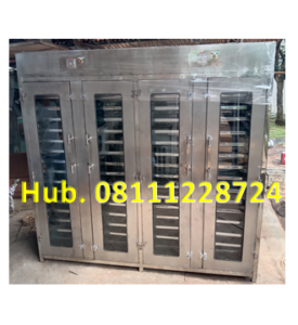 Oven Pengering Gula Semut - Mesin Pengering 60 Rak (Material Stainless Steel) Untuk Gula Semut