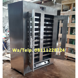 Oven Pengering Kerupuk 20 Tray / Rak Material Stainless Stell pakai LPG