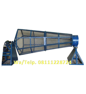 Mesin Pengayak Sabut Kelapa Cocofiber Rotary 4 mtr