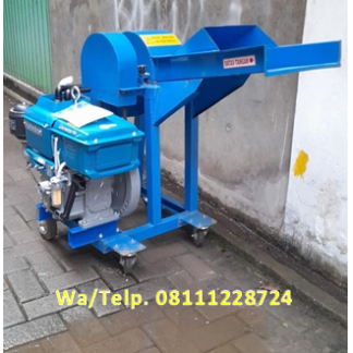Mesin Chopper Rumput dengan penggerak Motor Bensin biasa 6.5 HP dan 5.5 HP