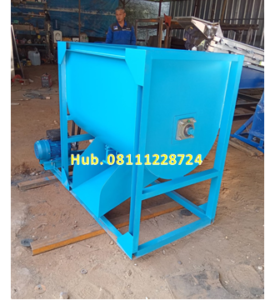 Mesin Mixer 100-200 kg/jam Dengan Motor Penggerak : Motor Bensin 5,5 HP
