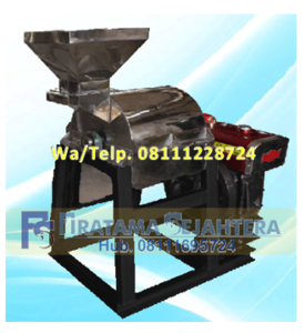 Mesin Penepung Rumput Laut - Mesin Hammer Mill Stainless Steel dengan Mesin Diesel 10 HP