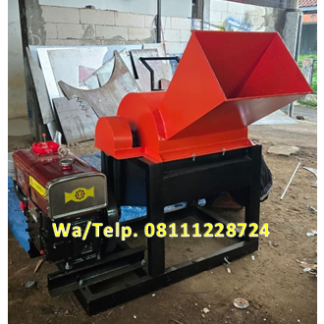 Mesin Perajang Singkong Untuk Gaplek Kapasitas 2 ton-3 ton/jam Penggerak Diesel 24 PK